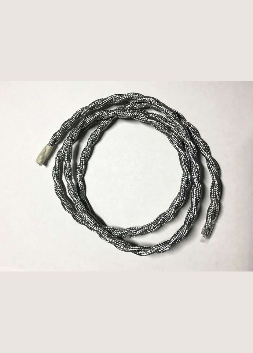 AMP кабель текстильный свитый 2x0.75 silver Levistella (282843639)