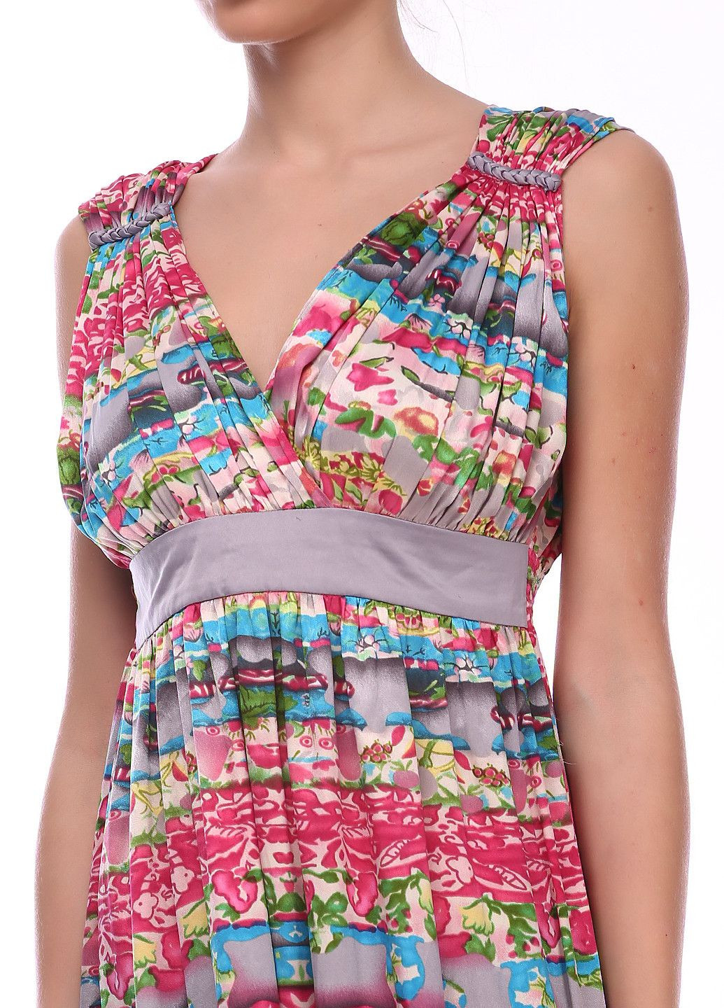 Розовое повседневный платье розово-черный Traffic People