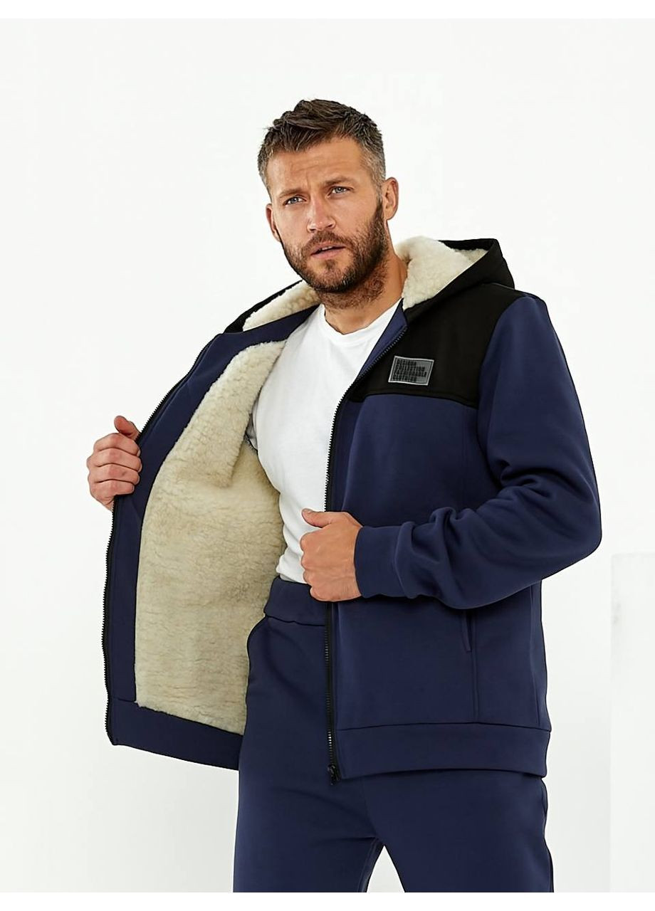 Мужской теплый костюм (трехнитка на флисе + меховая подкладка) — ЗАМЕР В ОПИСАНИИ GD/GL Модний простір (370601435)