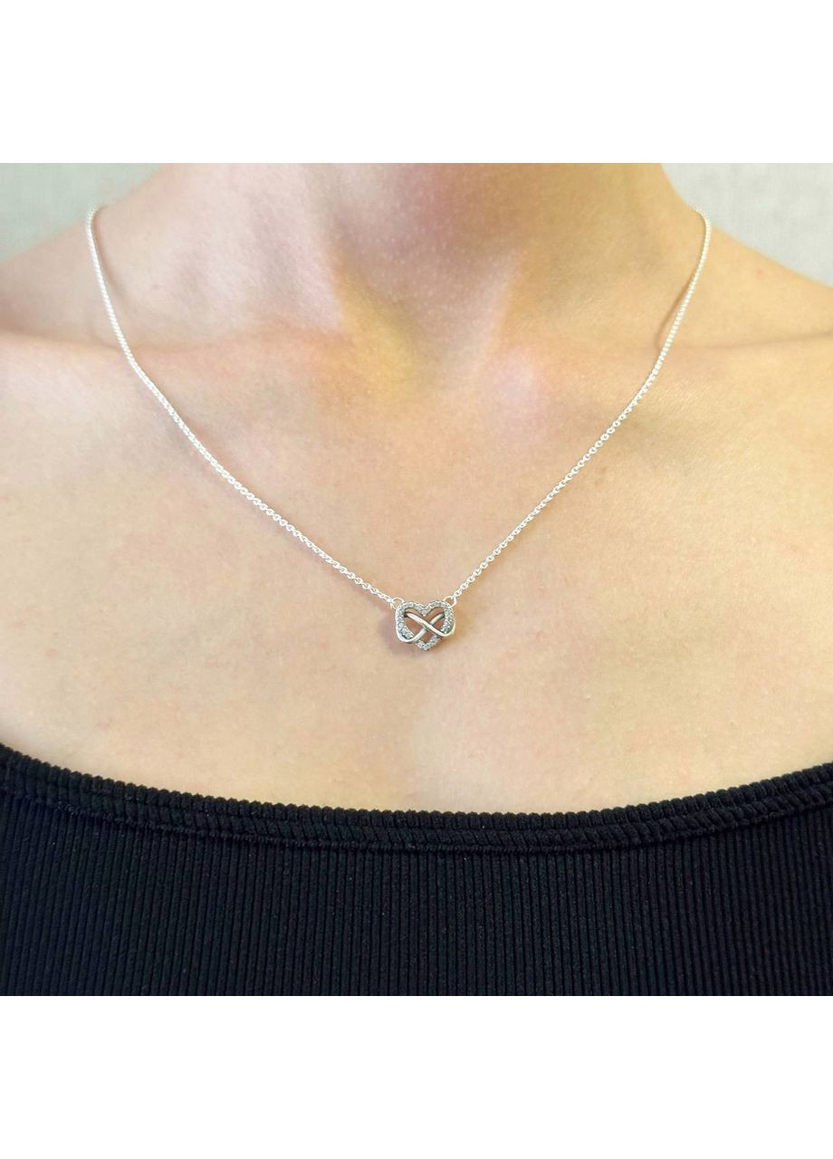 Кольє Пандора "Блискуче серце нескінченності" 392666C01 Kabluchka (355462892)