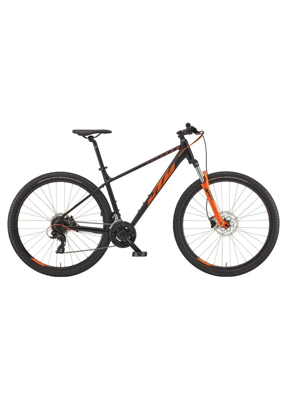 Велосипед CHICAGO 272 27.5 " рама M / 43, черный матовый (Оранжевый), 2022 (ROU_6263475) KTM (398862643)