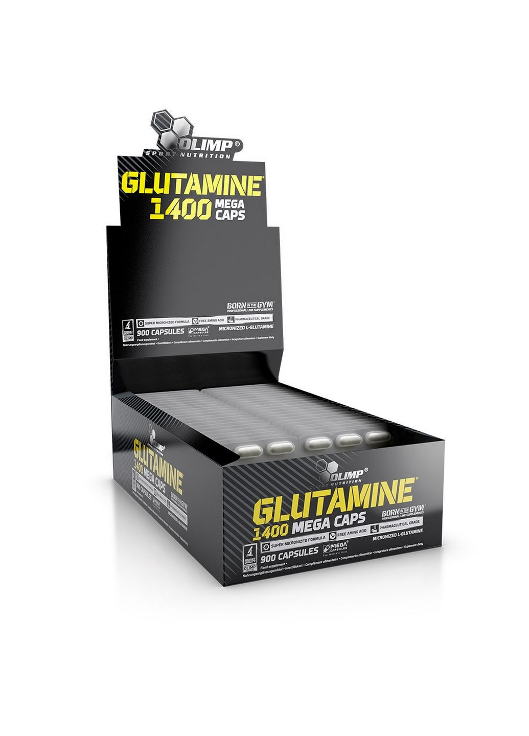 Амінокислота Glutamine 1400 Mega Caps, 900 капсул Olimp (294930080)