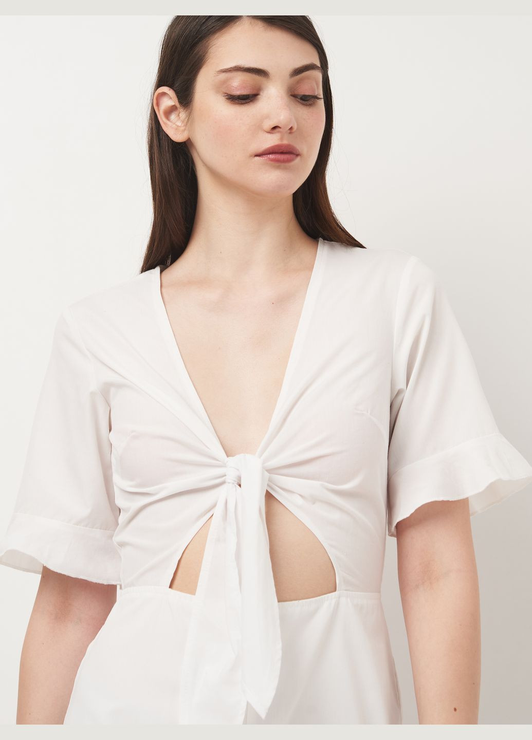 Комбінезон з бавовни Missguided однотонний білий кежуал