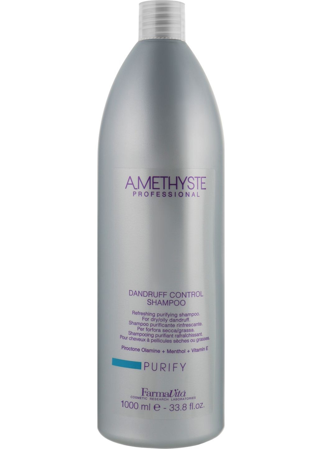 FarmaVita Шампунь проти лупи Amethyste Purify Dandruff Control Shampoo 1000ml (2-234942) — Крем, Італія (369789128)