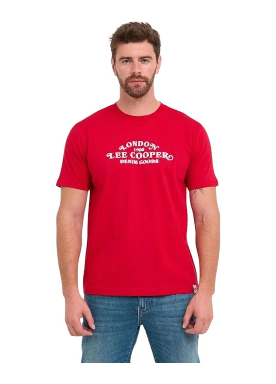 Красная футболка мужская Lee Cooper