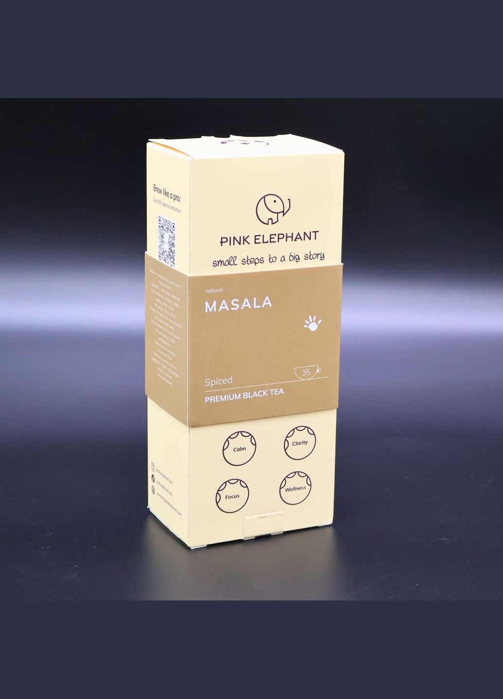 Masala чорний преміум чай зі спеціями | 70 гр Pink Elephant (322871658)