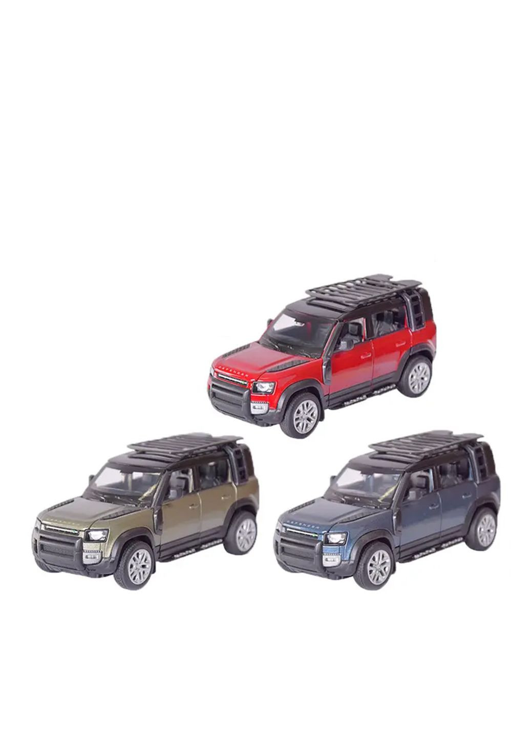 Металева машинка Land Rover Defender 110 колір різнокольоровий ЦБ-00204210 АВТОПРОМ (297869279)