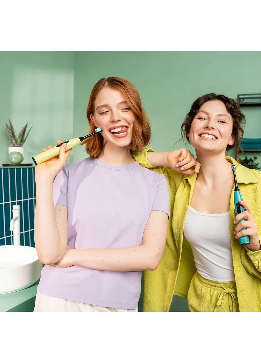 Электрическая зубная щетка Splashy Lemon GP, 80 тыс колебаний/мин, 2 насадки, 5 режимов, лимонный аромат Beurer (381227834)