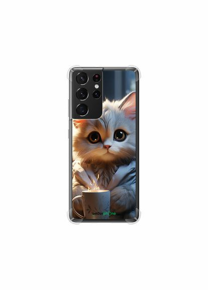 Чохол на Samsung Galaxy S21 Ultra (5G) Білий кіт "5646sp-2116-2448" Endorphone (348062103)