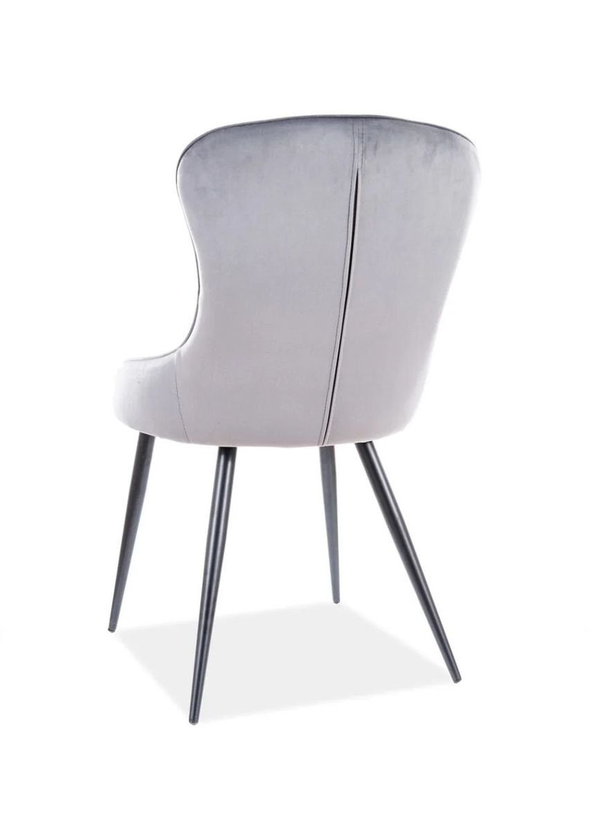 Стілець LOTUS VELVET чорний каркас / сірий BLUVEL 14 LOTUSVCSZ Signal (372178104)