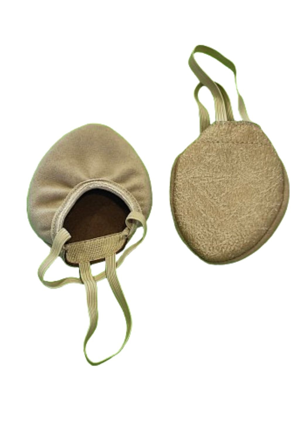 Бежеві тканинні напівчешки велюрові зі зносостійкою підошвою бежеві. Vlad&K (302878821)