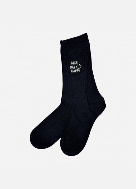 Набор женских носков высоких хлопковых Лана Nise Day Happy 5 пар Ассорти No Brand (278369135)