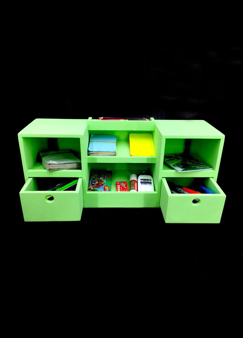 Органайзер настільний з дерева Шелдон мохіто (КНЦ-008253) No Brand (328224578)