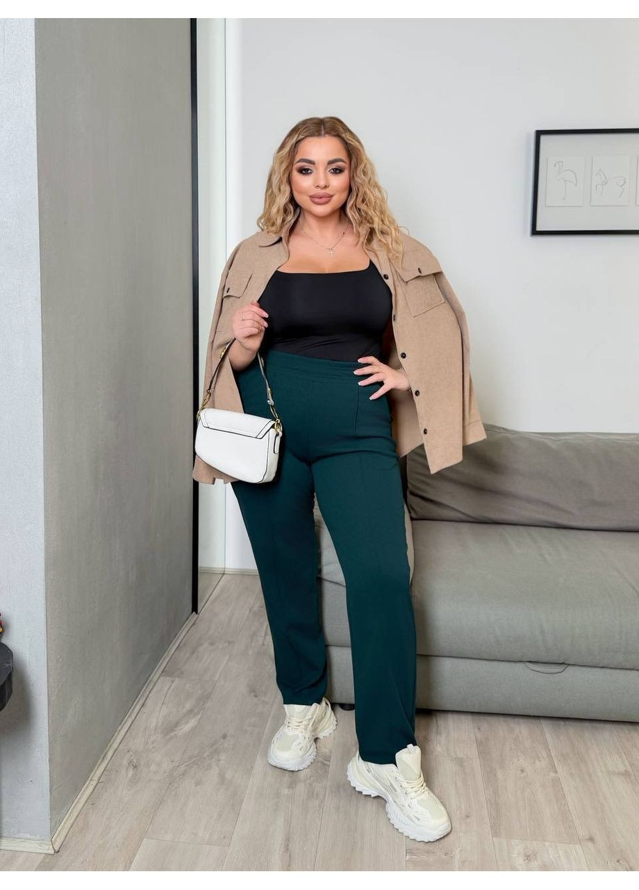 Штани, колір Темно-зелений No Brand (361120374)