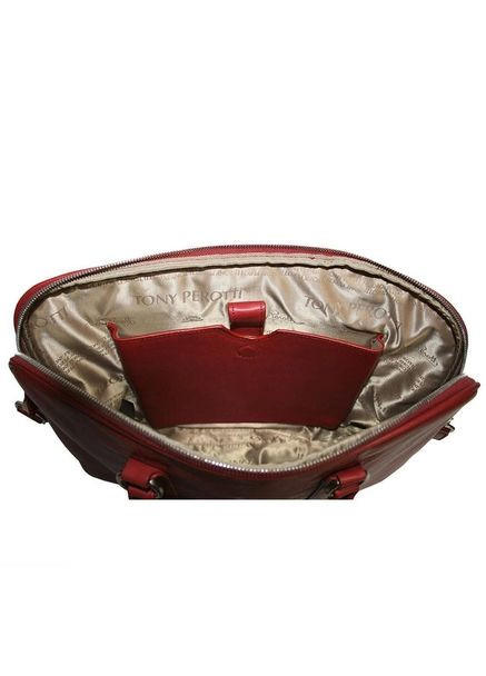 Італійський жіночий портфель Contatto 9574-40 rosso Tony Perotti (303831170)