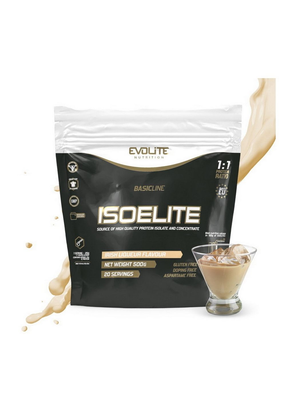 Протеїн Iso Elite, 500 грам Ірландський лікер Evolite Nutrition (294927703)