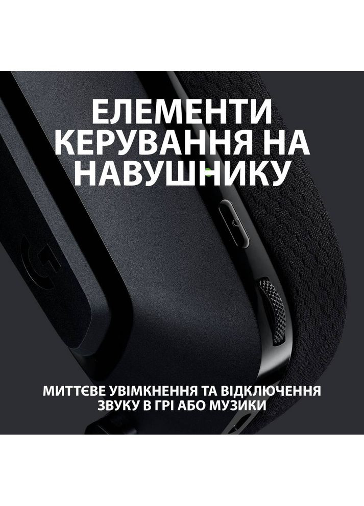 Гарнитура G535 LIGHTSPEED Wireless Gaming Headset BLACK2.4GHZ (981-000972) Logitech (307436314)