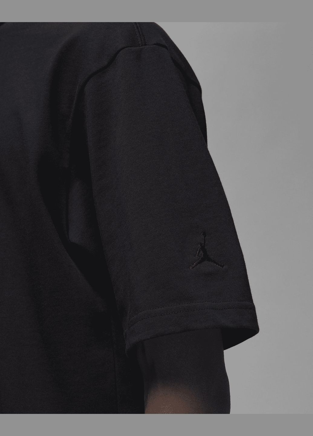 Чорна футболка чоловіча brand wordmark tee fj1969-010 чорна Jordan