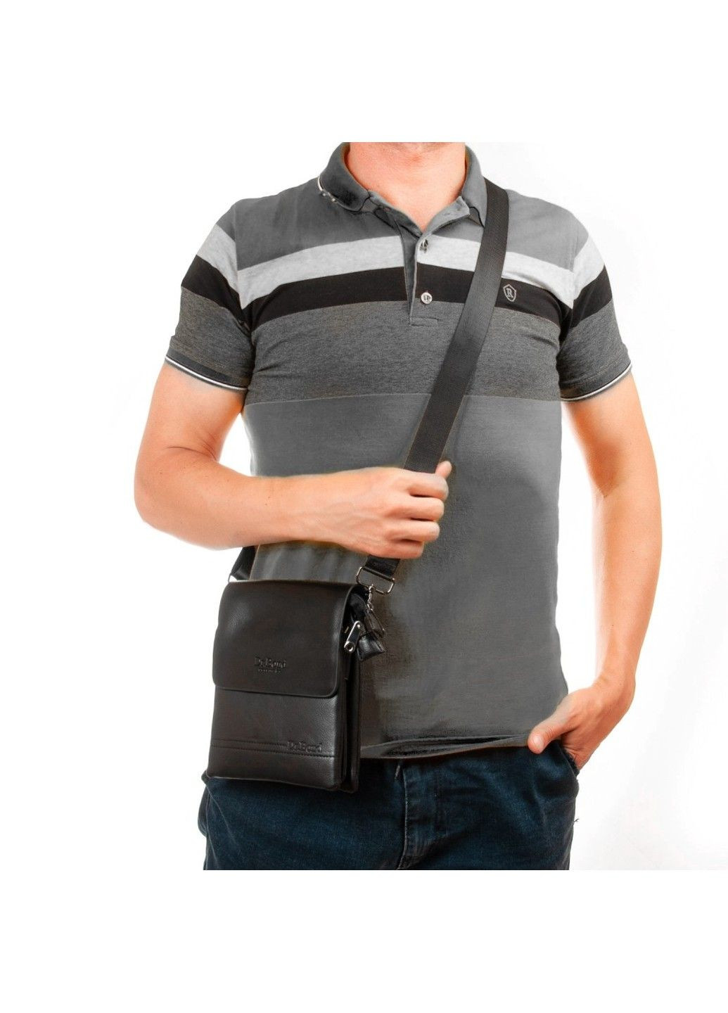 Сумка чоловіча Планшет штучна-шкіра 336-1 black Dr. Bond (303261019)