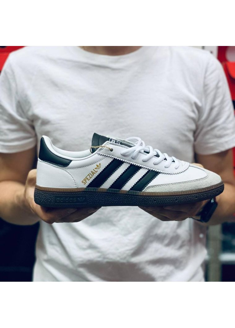 Білі Осінні кросівки чоловічі adidas spezial handball dark blue адідас спеціал No Brand