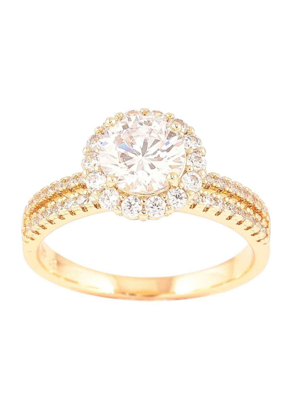 Кольцо Позолота 18K «Инкрустация цирконием» (261067) р.19.5 Xuping Jewelry (356456283)