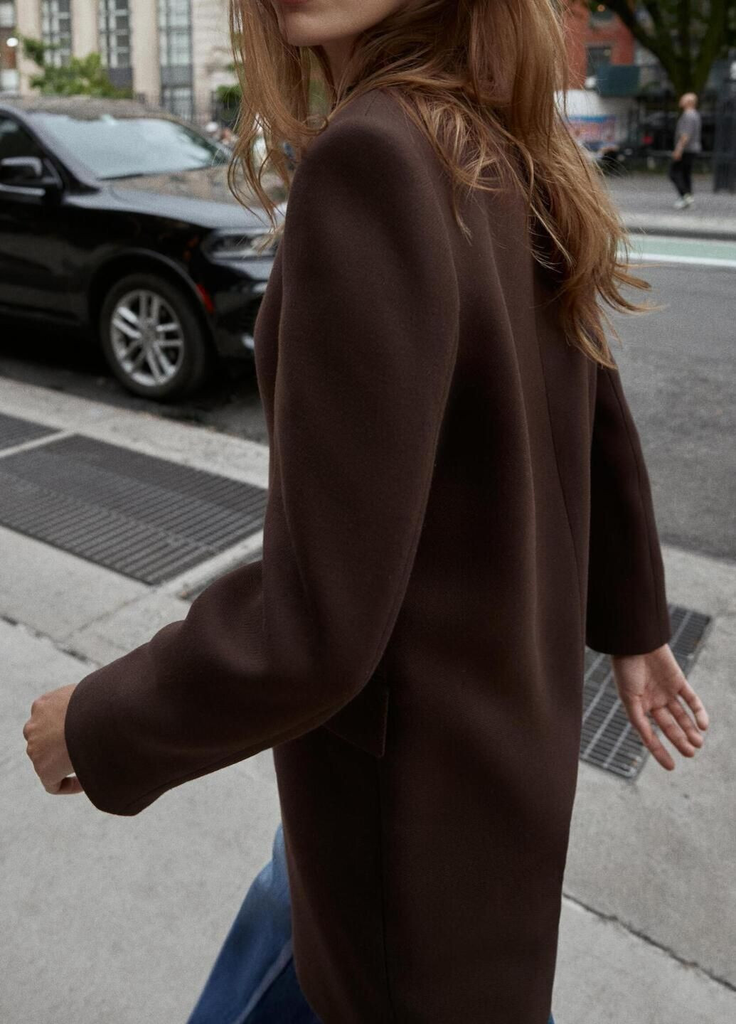 Коричневе демісезонне Пальто Zara