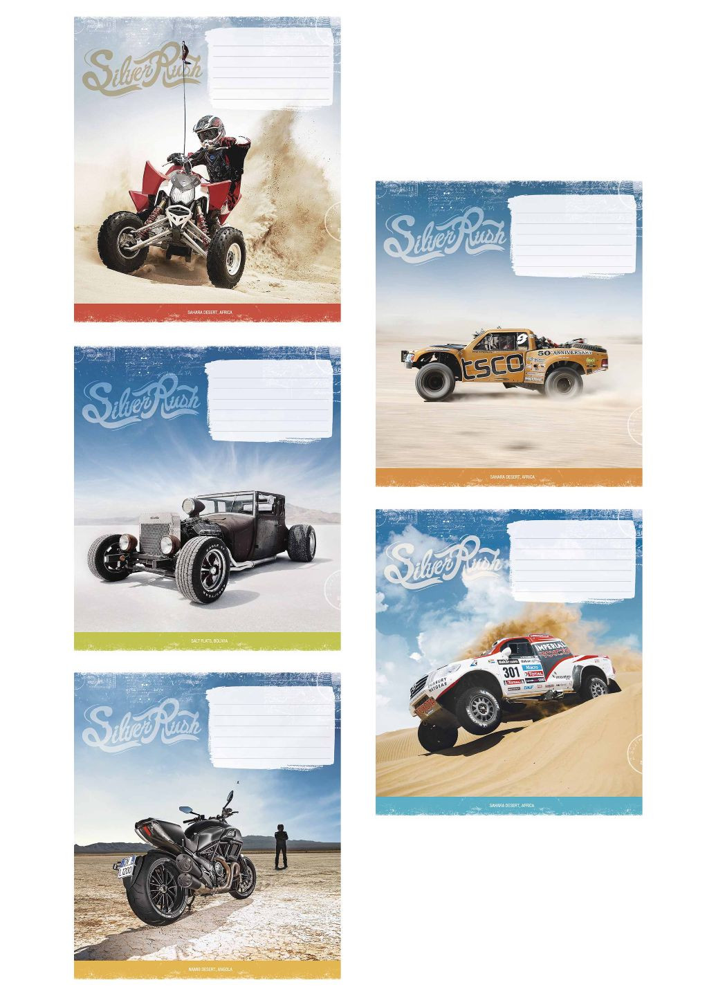 Набор 5 шт, тетрадь ученическая, Silver Rudh (ВД-лак). Тетрадь в линию 24л. 3390 4820006472115 Star (300064612)