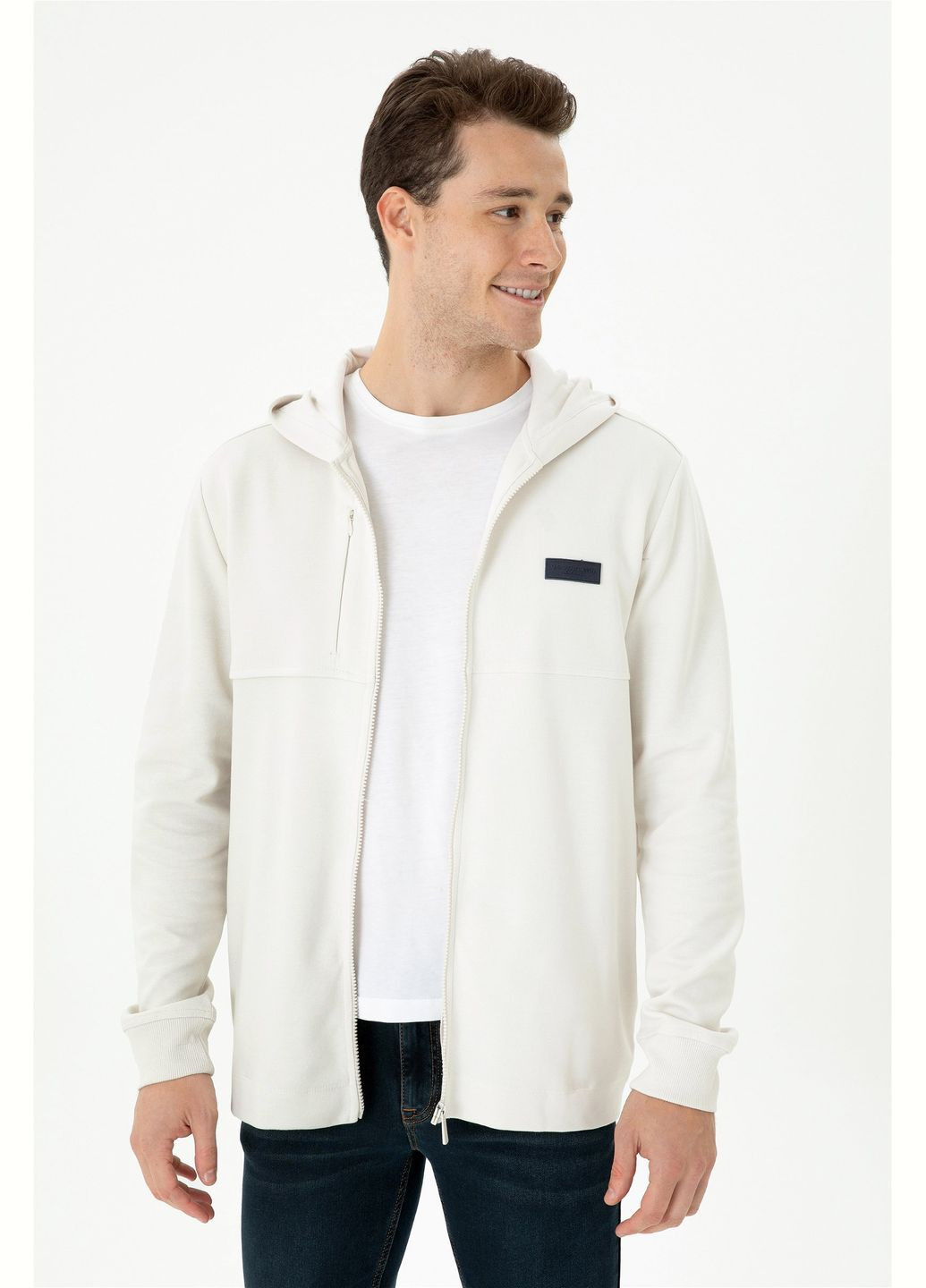 Серый свитшот u.s. polo assn. мужской U.S. Polo Assn. (297488218)