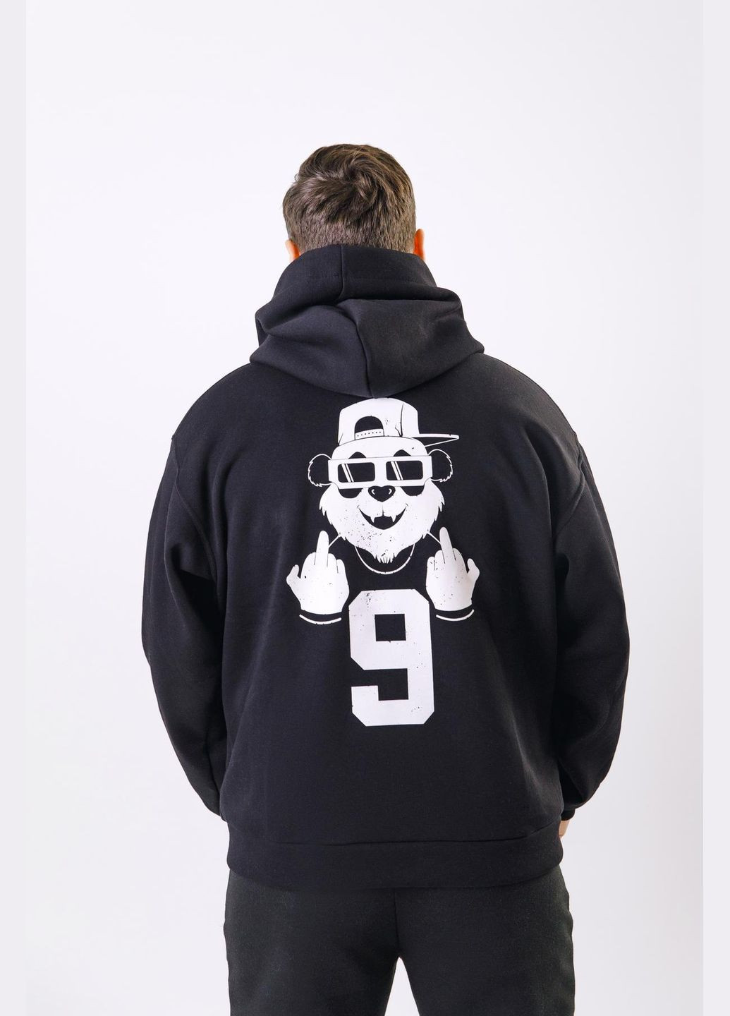 Стильний оверсайз худі на флісі Vakko (301940959)