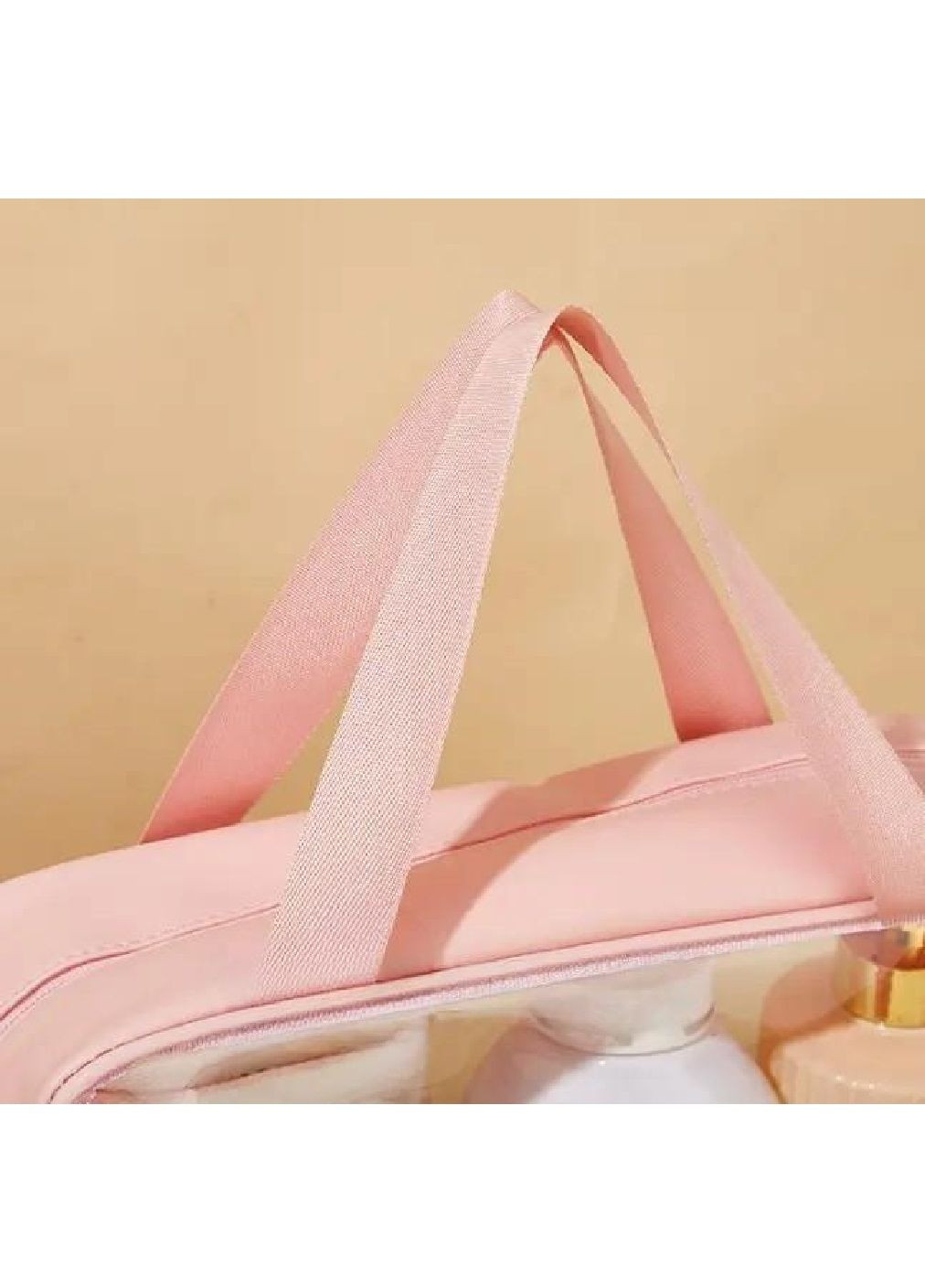 Косметичка органайзер сумка с ручками для хранения косметики средств личной гигиены 30х21х11.5 см (476818-Prob) Розовая Unbranded (291398594)