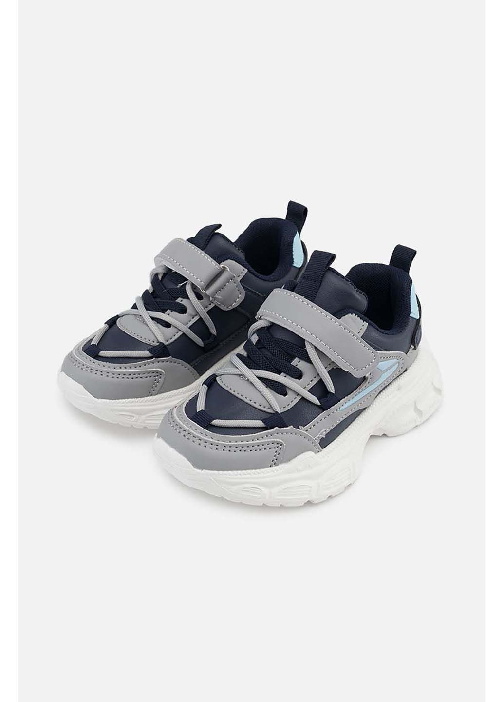 Серо-синие демисезонные кроссовки No Brand