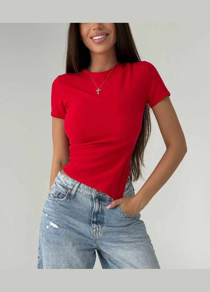 Футболка низ у формі трикутника Креп-дайвінг No Brand - (341674793)