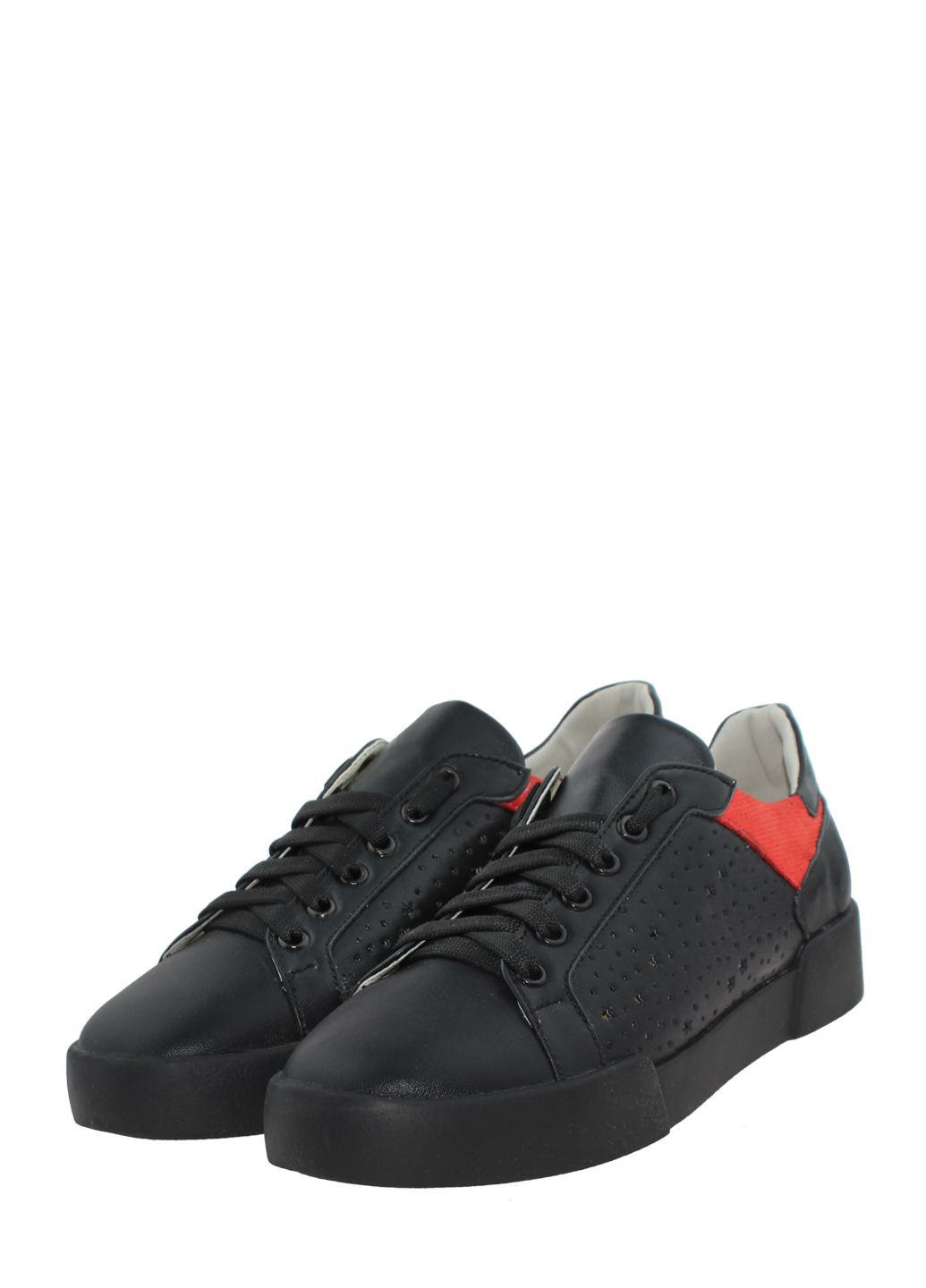 Червоні кеди classic style r802 чорний-червоний Classic Fashion