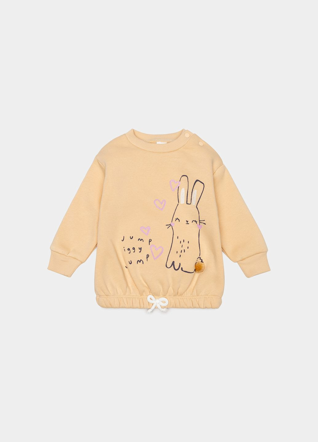 Бежевый зимний костюм с брюками для девочки цвет бежевый цб-00236004 Iggy