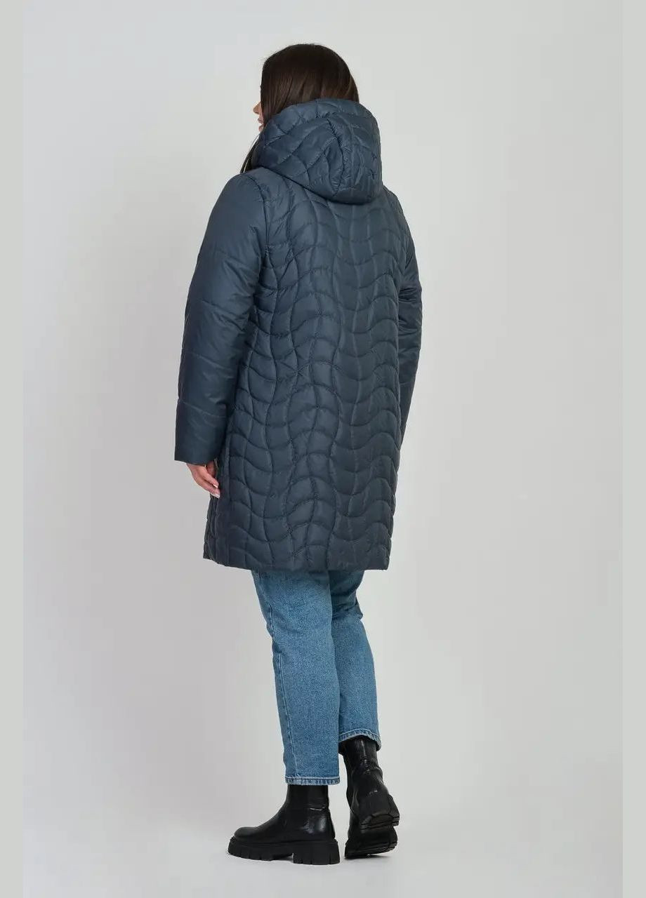 Бирюзовая демисезонная женская куртка весенняя большого размера SK