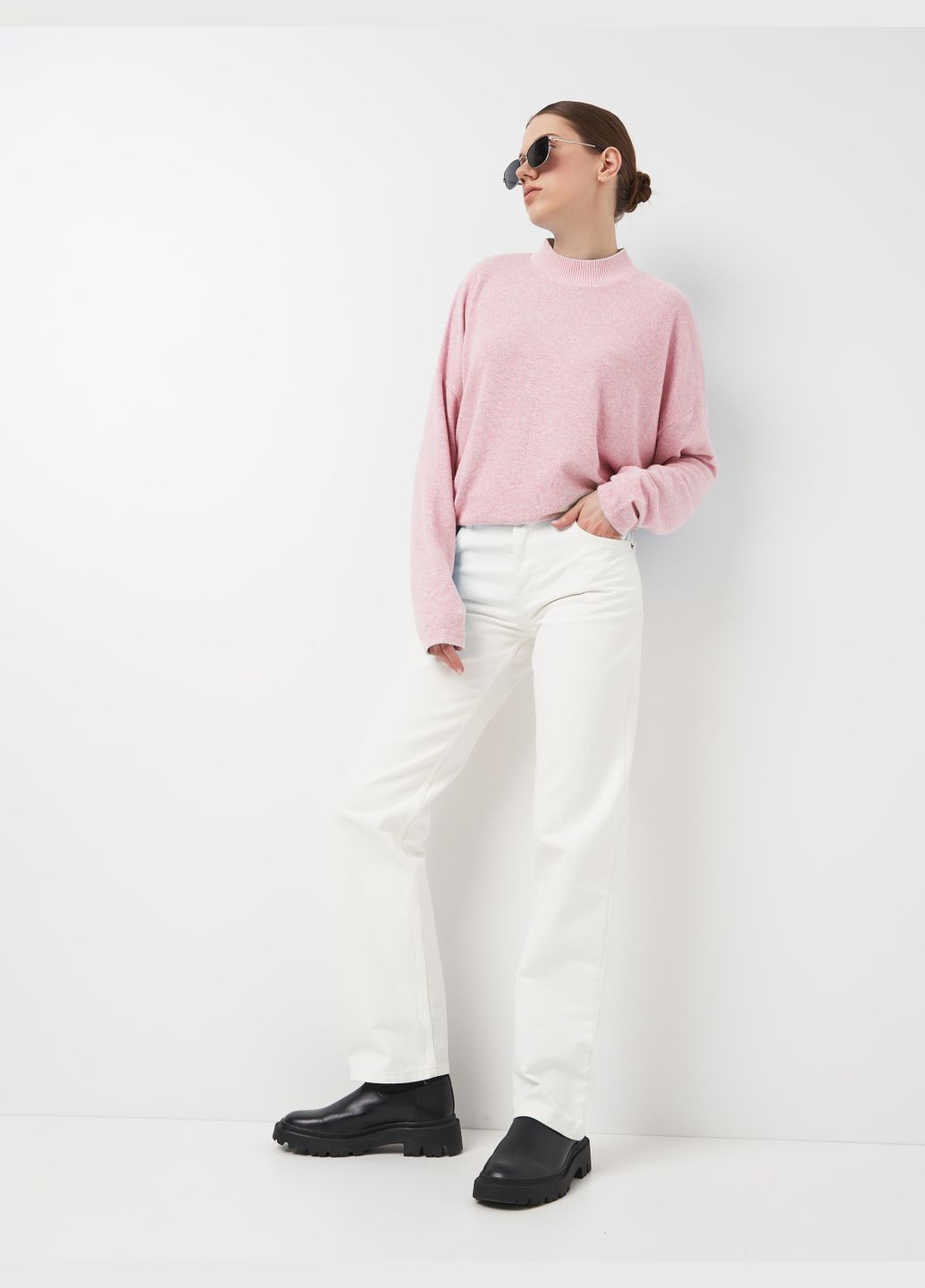 Рожевий демісезонний светр оверсайз C&A