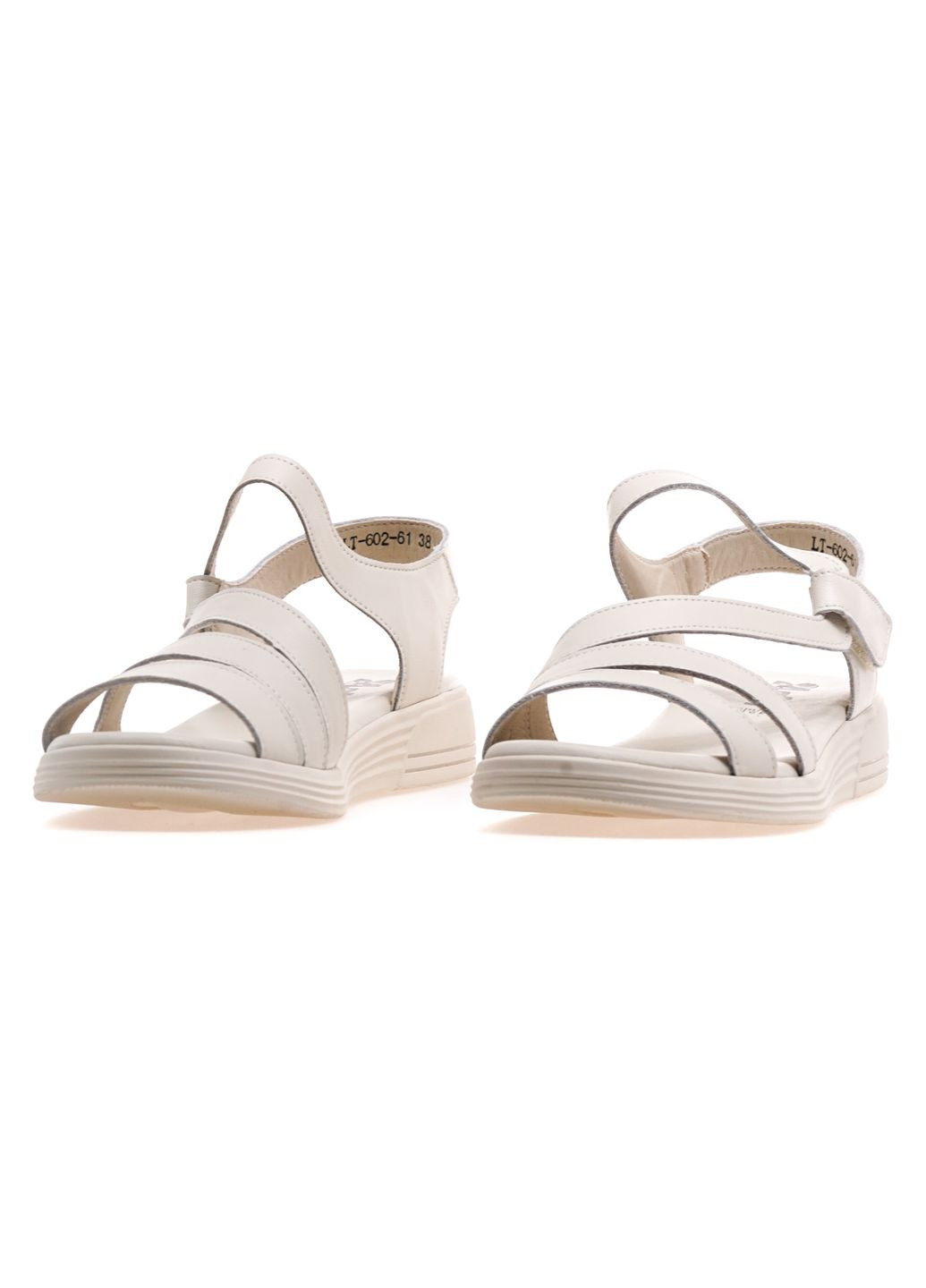 Молочные босоножки женские lt-602-61/beige 24pfm