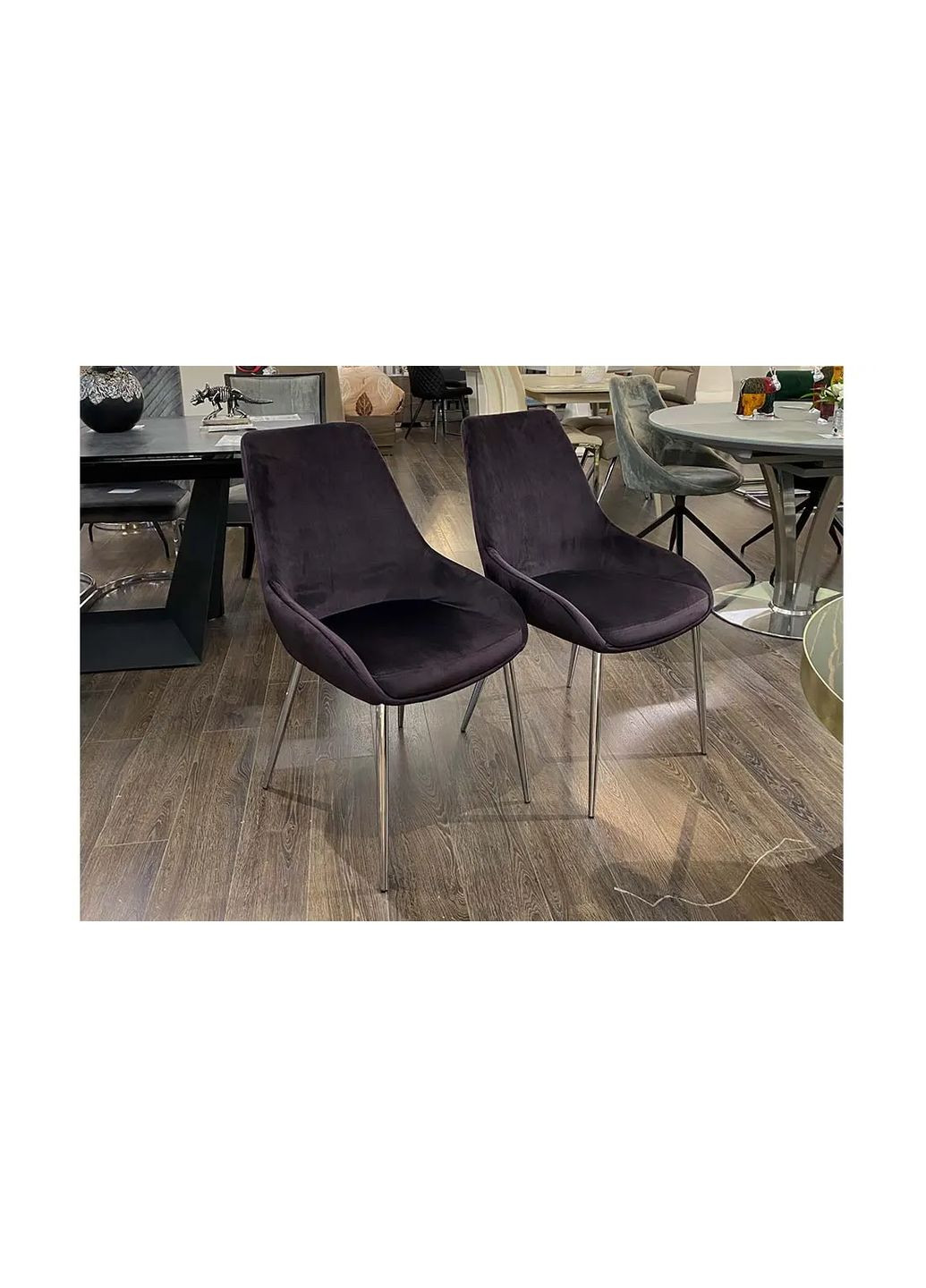 Стул Дейт металл сиденье ткань 510x645x870 баклажанный Prestol (352267839)