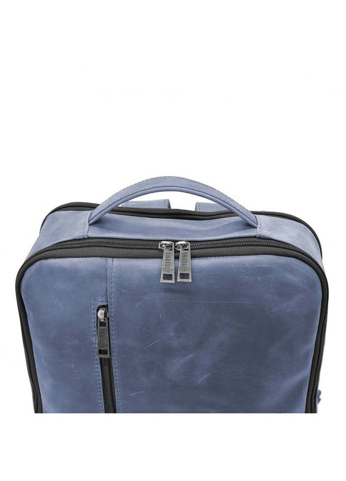 Шкіряний Рюкзак чоловічий синій для ноутбука RK-7287-3md кінська шкіра TARWA (306373271)