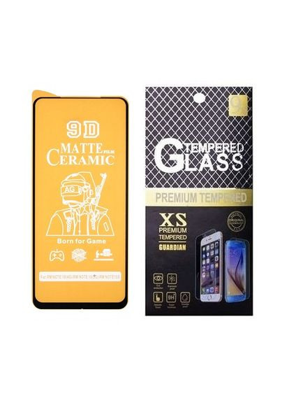 Противоударная защитная пленка Ceramics для Xiaomi Poco M5s, Poco M4 Pro 4G с черной рамкой, матовая Lion (316606231)