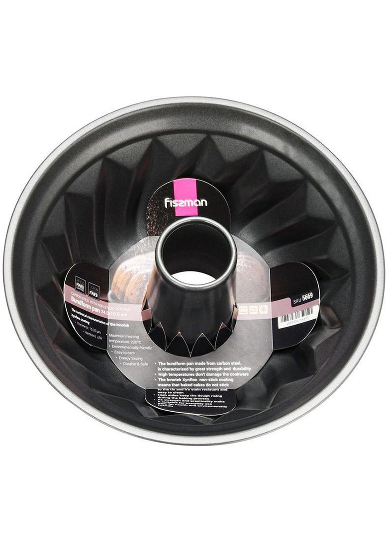 Форма для випічки кексів Gingerbread Ø24.5х10.5см з антипригарним покриттям Fissman (330020434)