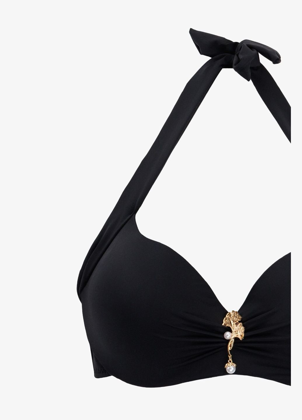 Черный демисезонный купальник однотонный верх женский 566998-k черный shop (2000990919199) On me