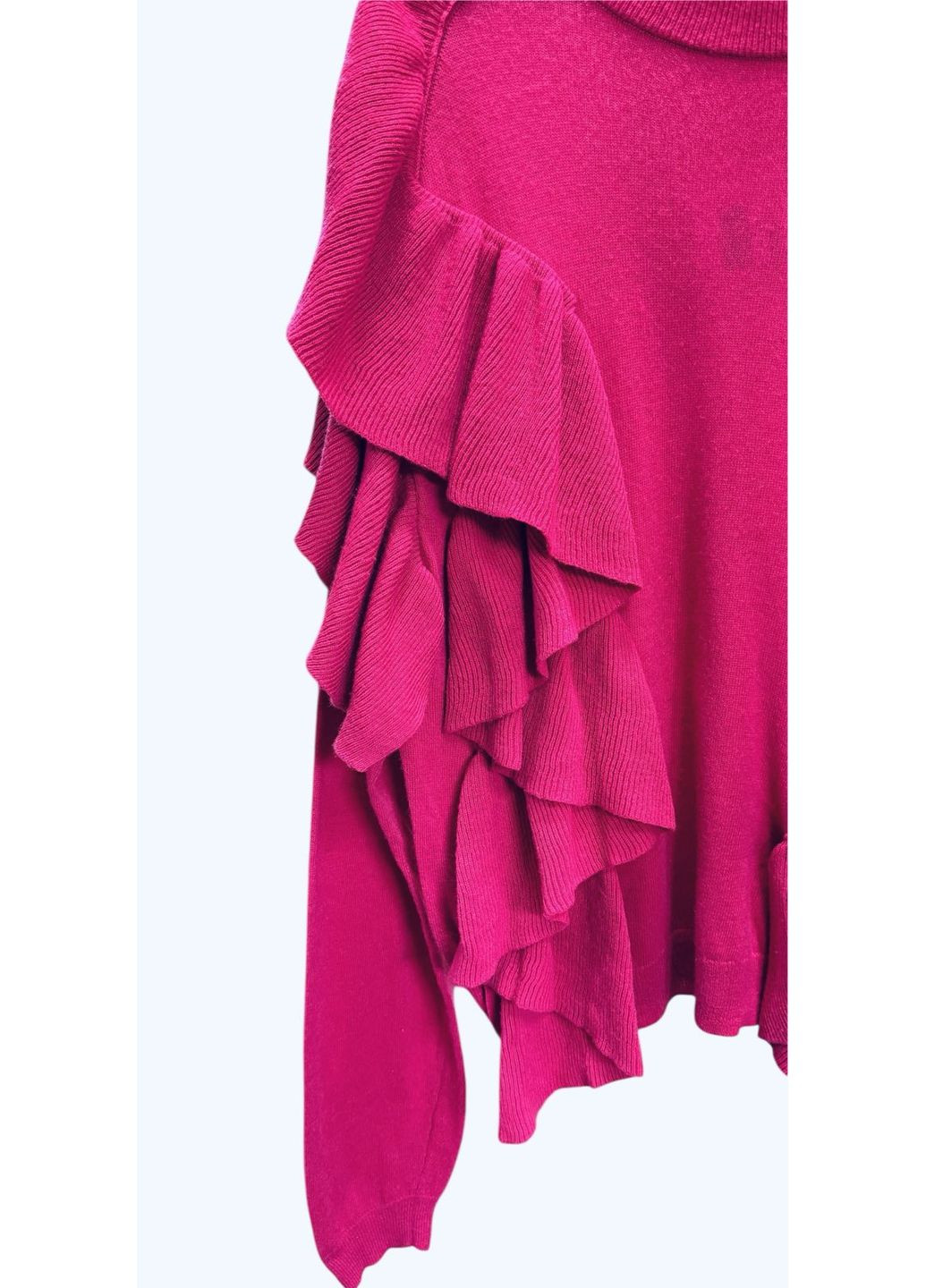 Фуксиновий (колору Фукія) зимовий светр шерсть бленд H&M