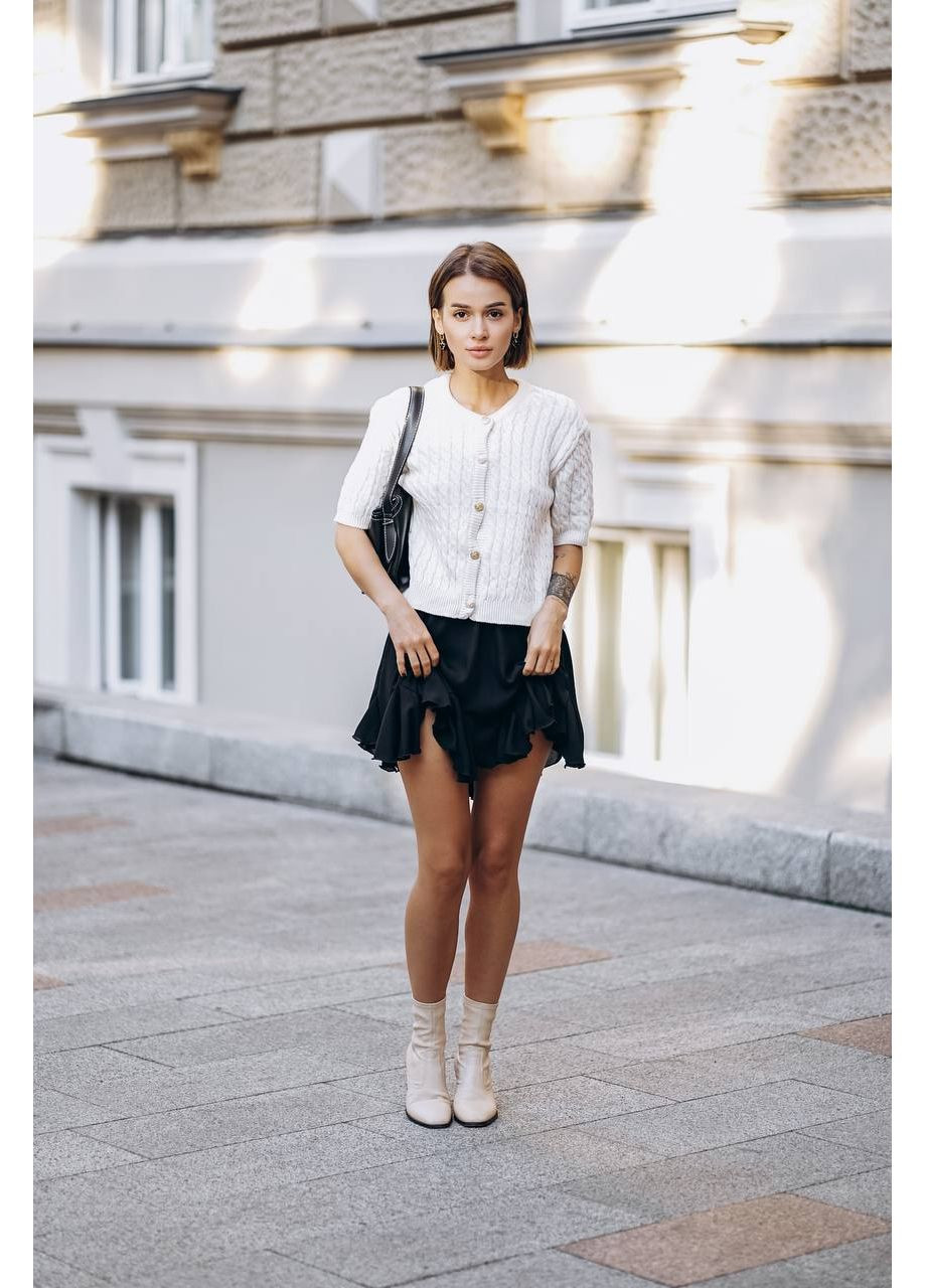 Молочный демисезонный кардиган MonCher