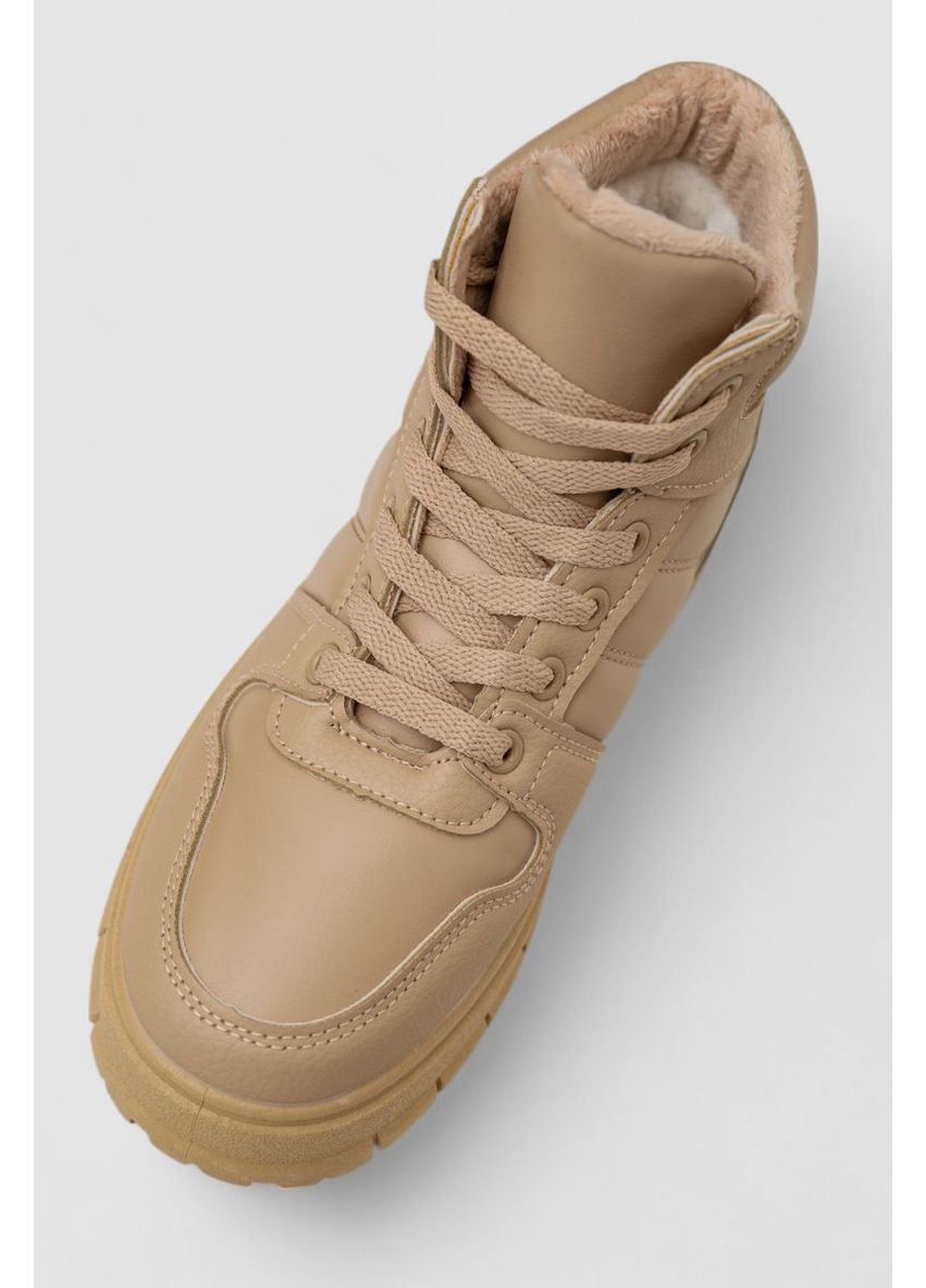 Кроссовки женские зимние на меху,, 248RMB03 Ager бежевые всесезоны (369973859)