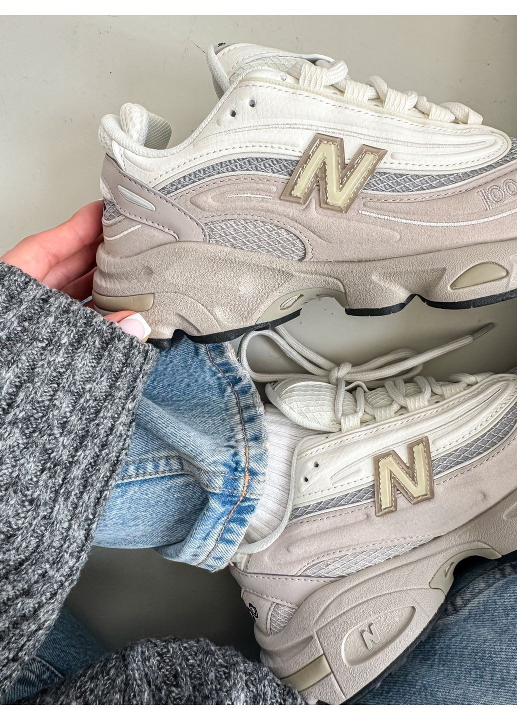 Кроссовки женские и мужские New Balance 1000 Grey White | Нью Беланс 1000 серые No Brand серые демисезоны (350879878)