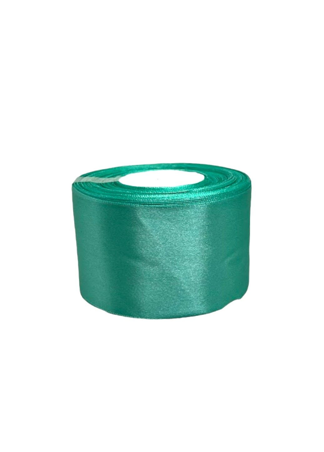 Атласная лента 5 см, цвет бирюзовый, 1 рулон (23 м) No Brand (301649802)
