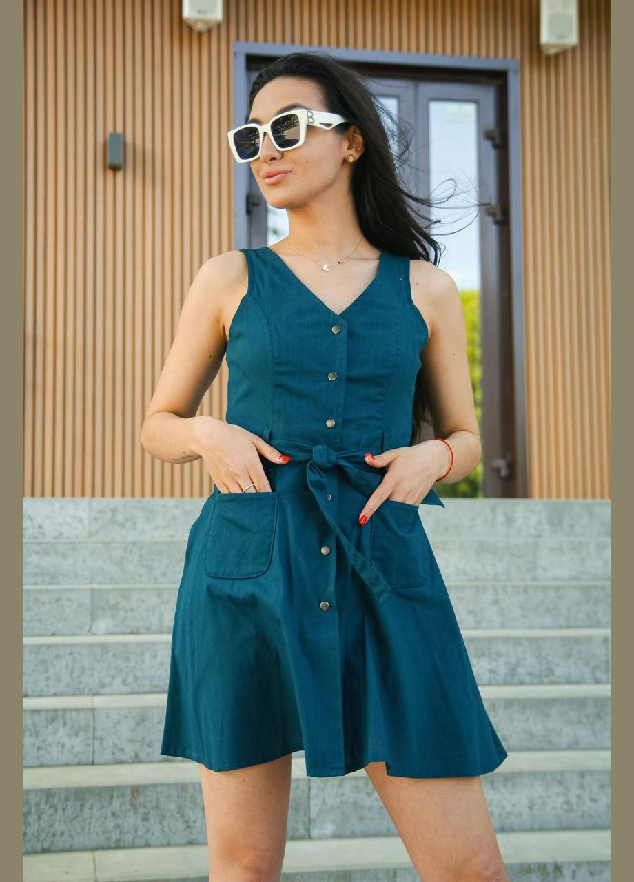 Летний женский лёгкий casual cарафан airy Intruder однотонный