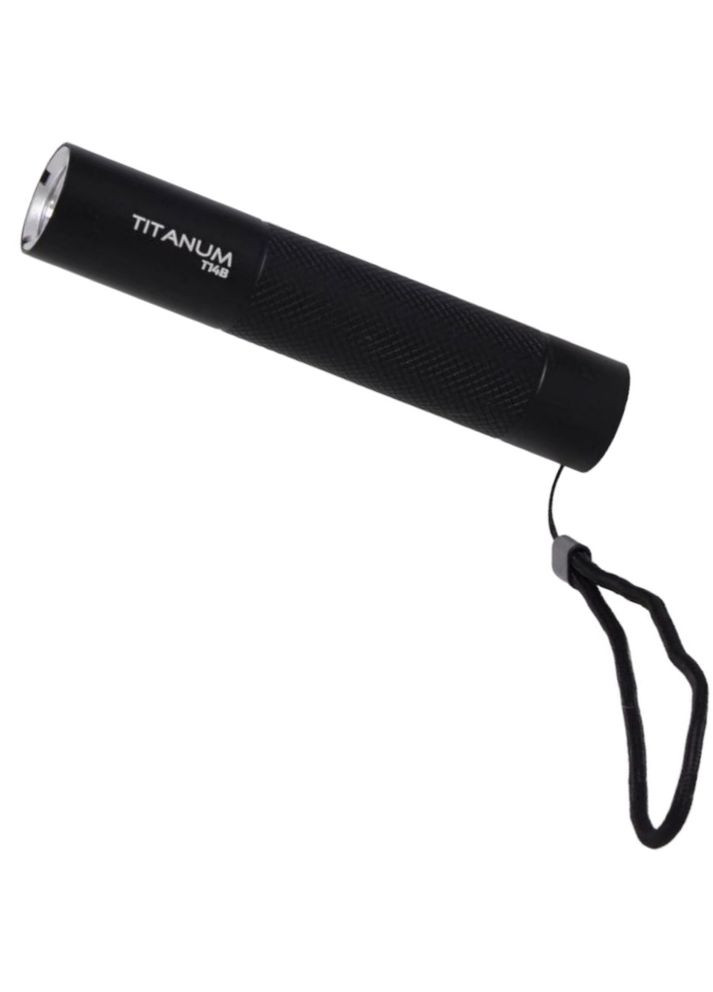 Світлодіодний ліхтарик TLFT14B 300Lm 5000K Black з функцією power bank Titanum (282313664)