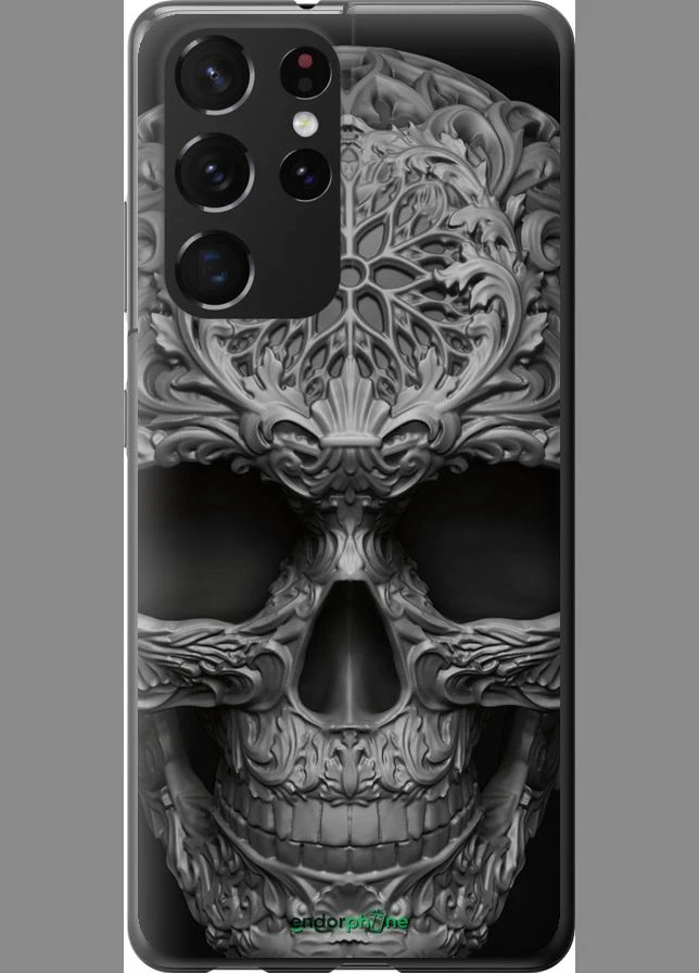 Чехол на Samsung Galaxy S21 Ultra (5G) skull-ornament "4101u-2116-70447" Endorphone (370040512)